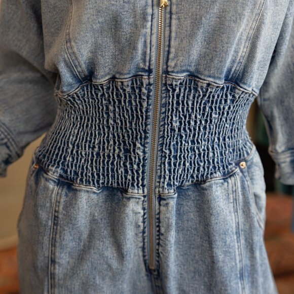Retrofete Denim Jumpsuit - Picture 6 of 16